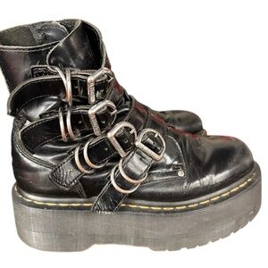 Dr. Martens Jadon Hardware Max Platform Boots – Women’s Size 7 – Black